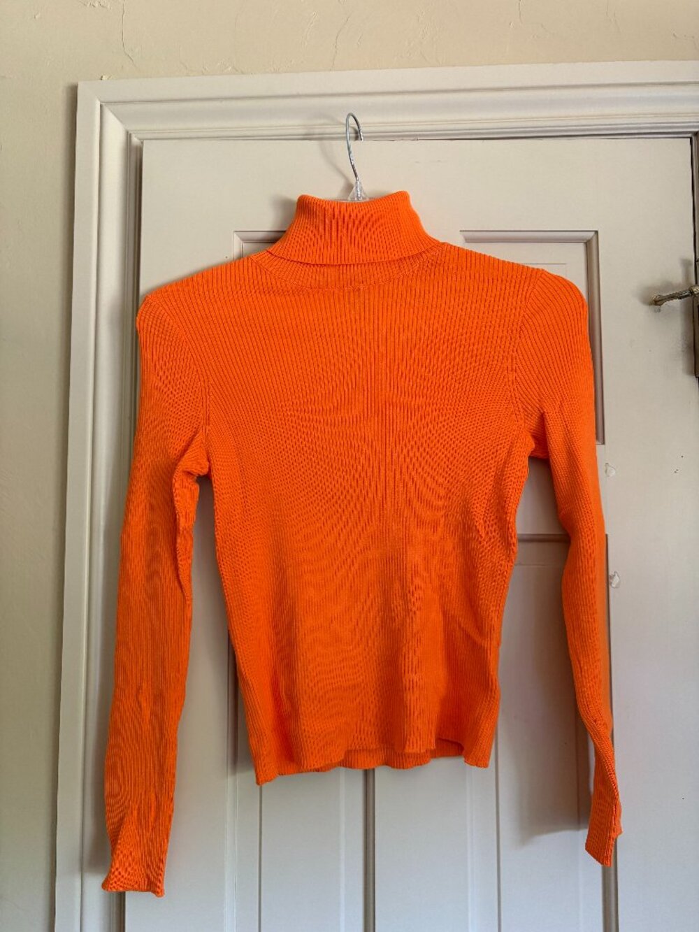 Orange Long Sleeve Turtleneck
